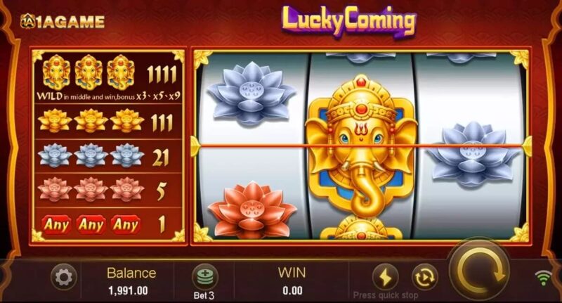 Try Lucky Coming Game Free or Play for Real